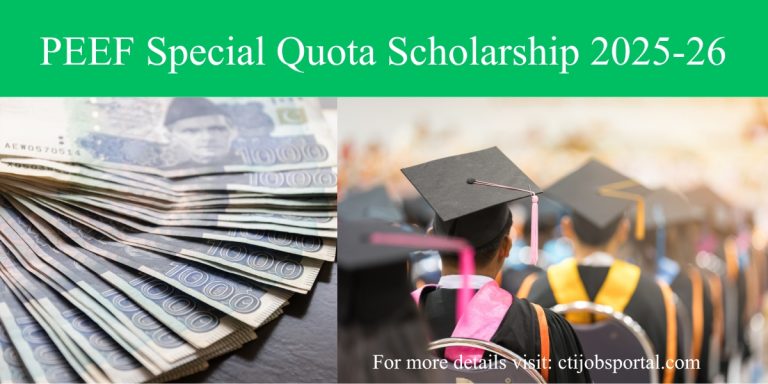 PEEF Scholarship Special Quota for Intermediate and Graduate students